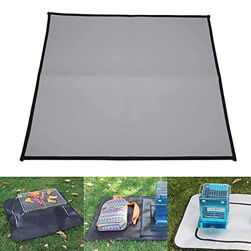 WNSC Fire‑Resistant Grill Mat, Fire Pit Pad Silicone for Camping for Outdoor Picnic