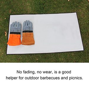 WNSC Fire‑Resistant Grill Mat, Fire Pit Pad Silicone for Camping for Outdoor Picnic