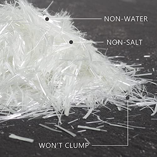 UPTTHOW Fiberglass for Cement Mortar Concrete Reinforcement Anti-Seepage and Anti-Cracking Cement Mix for Building Walls Garden Floor 3/4"(19MM)-1lb