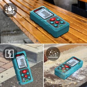 Laser Distance Measure 165 Feet with 2 Bubble Levels,M/in/Ft Unit Switching Backlit LCD,99 Sets Data Storage and Pythagorean Mode, Measure Distance, Area and Volume Kiprim LD50