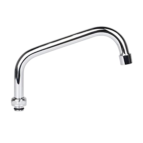 TNROTED 8 Inch Faucet Swivel Spout Replacement Kit for Commercial Kitchen Sink Faucet, 360° Commercial Faucet Swivel Spout with 2.2 GPM Aerator, Chrome Finish