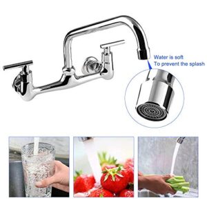 TNROTED 8 Inch Faucet Swivel Spout Replacement Kit for Commercial Kitchen Sink Faucet, 360° Commercial Faucet Swivel Spout with 2.2 GPM Aerator, Chrome Finish