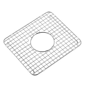 cipotal 12 in. x 13.6 in. centre drain sink bottom grid with supersoft silicone feet in 304 grade stainless steel