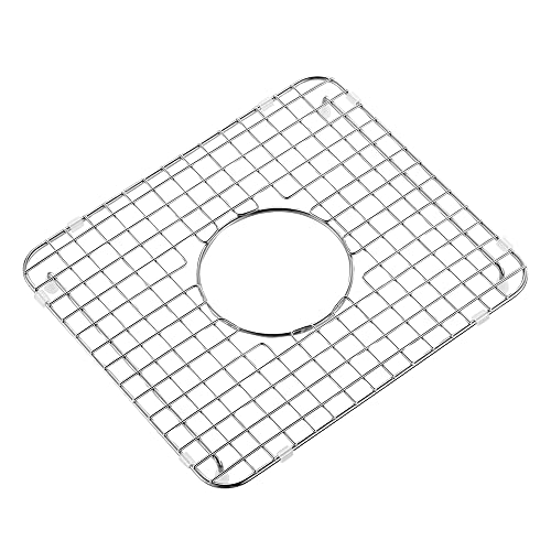 CIPOTAL 12 in. x 13.6 in. Centre Drain Sink Bottom Grid with Supersoft Silicone Feet in 304 Grade Stainless Steel