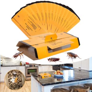 24 pack roach traps indoor, roach killer indoor infestation glue traps for roaches, cockroach killer indoor home for bugs
