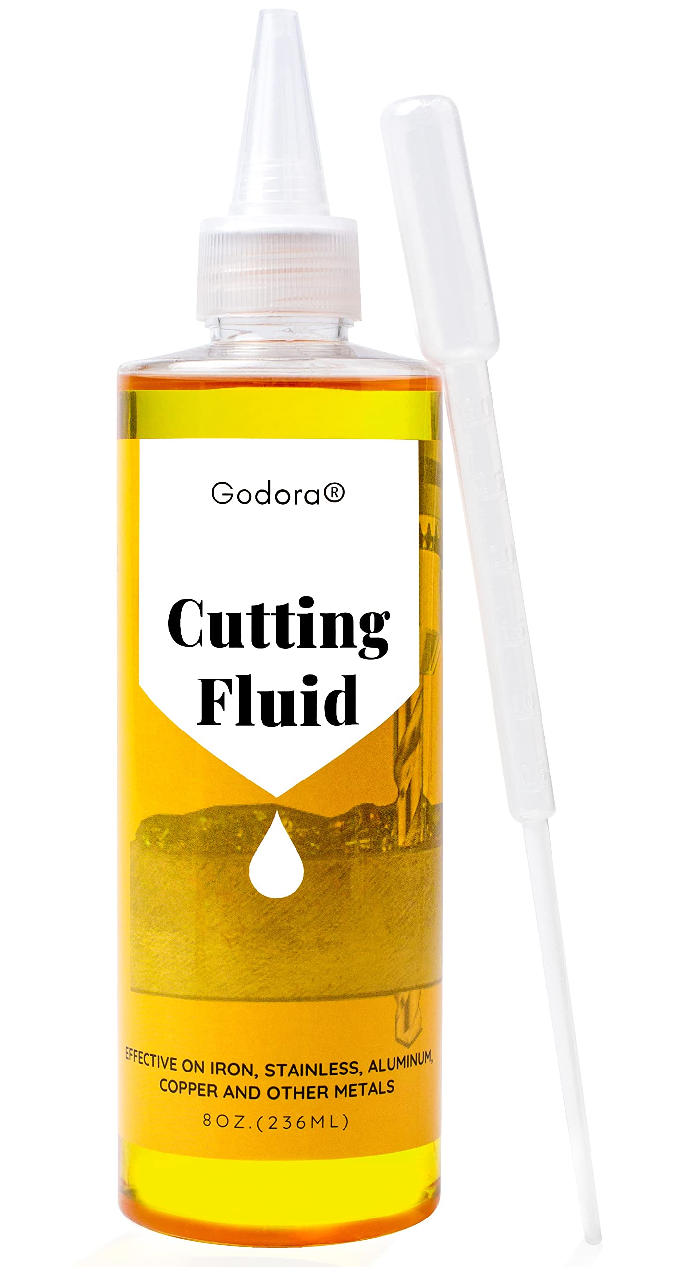 8 OZ Industrial Pro Cutting Oil | Premium Cutting Fluid for Drilling, Tapping, Milling | Cutting Oil for Drilling Metal Such as Iron, Stainless Steel, Copper, Aluminum and More