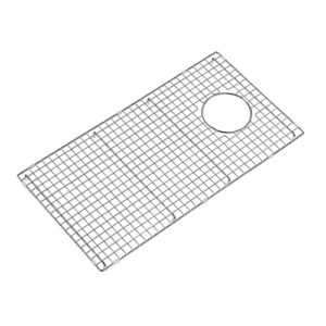 cipotal 27 in. x 14 in. side drain sink protector with supersoft silicone feet in 304 grade stainless steel