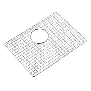 cipotal 19.2 in. x 14.2 in. rear drain kitchen sink bottom grid with supersoft silicone feet in 304 grade stainless steel