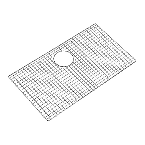 CIPOTAL 29.5 in. x 16.5 in. Rear Drain Kitchen Sink Bottom Grid with Supersoft Silicone Feet in 304 Grade Stainless Steel