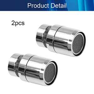 Juvielich 2PCS Swivel Sink Faucet Aerator 18mm Female Diameter Faucet Flow Restrictor Replacement Parts Adjustable Degrees Insert Sink Aerator for Bathroom Kitchen