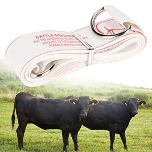 Cattle Weight Measuring Tape, 2.5m Livestock Tape Measure, Soft PVC Animal Bust Weight Contrast Ruler Farm Equipment for Pig Cattle Horse Pony Pig