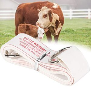 Cattle Weight Measuring Tape, 2.5m Livestock Tape Measure, Soft PVC Animal Bust Weight Contrast Ruler Farm Equipment for Pig Cattle Horse Pony Pig