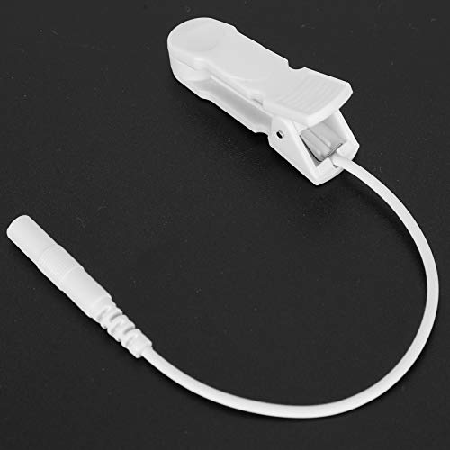 Electrode Cable, ANGGREK 10 Pcs 2.0 Mm Ear Clip Electrode Cable Connection Cable for Digital Tens Massage Machine