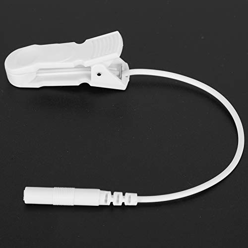 Electrode Cable, ANGGREK 10 Pcs 2.0 Mm Ear Clip Electrode Cable Connection Cable for Digital Tens Massage Machine