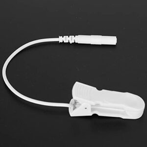 Electrode Cable, ANGGREK 10 Pcs 2.0 Mm Ear Clip Electrode Cable Connection Cable for Digital Tens Massage Machine