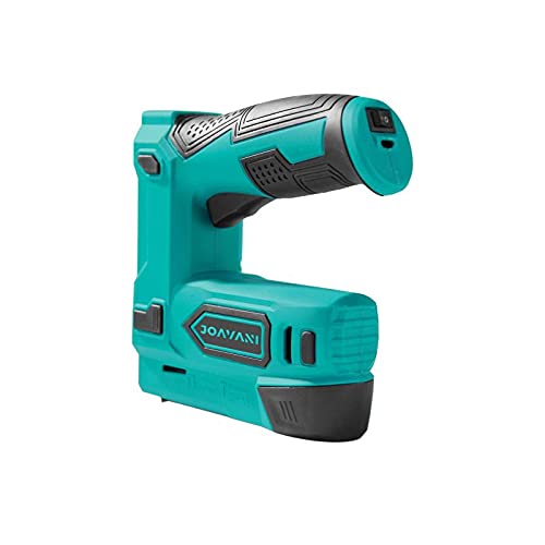 JOAVANI Electric Staple Gun, Cordless Stapler for Upholstery, DIY, Craft, and Decoration. Power Brad Staple Nailer for Wood (with 3000pcs Staples, 1x Staple Remover)