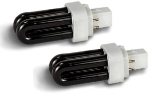 replacement for dynatrap 41050 | light bulbs for dt1050 | 1/2 acre, black light - 2 pack"