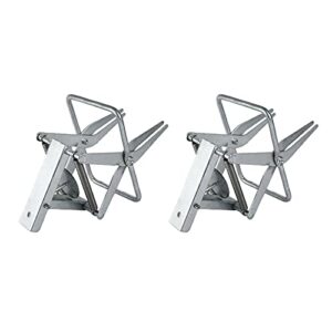 FPS (2 Pack Easy Set Mole Traps Easy One-Step, Out-of-Sight, Galvanized Steel Sold ONLY by Fox Peak Supply