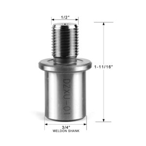 Weldon Shank Adapter JESTUOUS 3/4 Inch Weldon Shank to 1/2 Inch-20UNF Threaded Shank for Drill Chucks Hand Drill Press