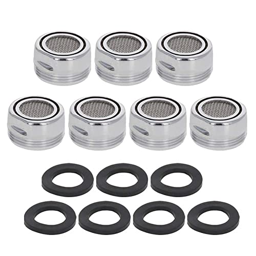 Juvielich 7PCS 20mm Faucet Aerators Faucet Flow Restrictor Plastic Replacement Parts Insert Sink Aerator for Bathroom or Kitchen