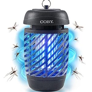 Coby Bug Zapper for Outdoor & Indoor, 10W, Covers 800 Sq. Feet, Non-Toxic, Chemical-Free, Black (CBZ1J6)