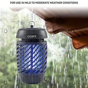 Coby Bug Zapper for Outdoor & Indoor, 10W, Covers 800 Sq. Feet, Non-Toxic, Chemical-Free, Black (CBZ1J6)