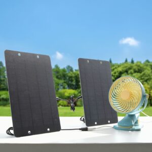 Soshine Mini Solar Panel - USB Solar Panel Charger 5v 6w with High Performance Monocrystalline for Camera,Water Pump,Small Fan,Bicycle,Power Bank,Camping Lanterns