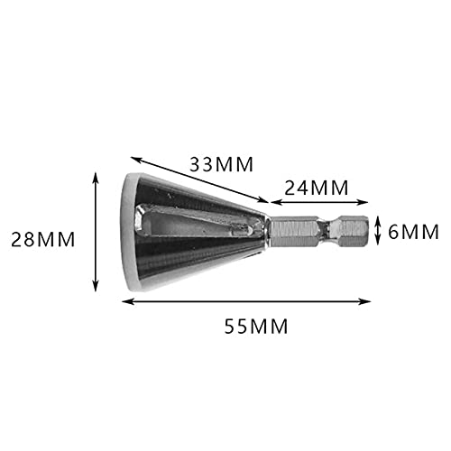 Chamfer Cutter, Stainless Steel Deburring External Chamfer Tool Drill Bit for Quickly Repairs Damaged Metal