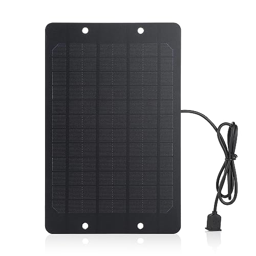 Mini Solar Panel,5V 6W USB Monocrystalline Solar Panel Charger,Waterproof Solar Charger with Built-in Voltage Stabilization System for Smart Phone,Power Bank and GPS Unit