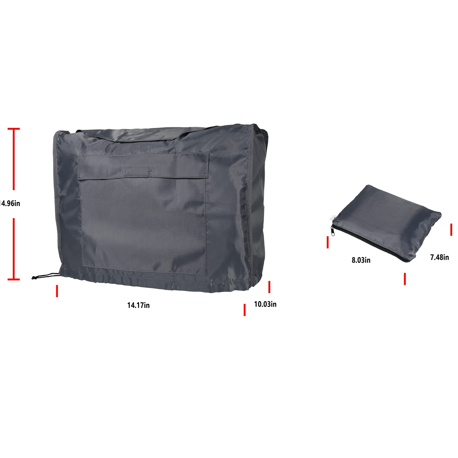 420D Waterproof Generator Cover Universal fits for Honda EU2000i/2200i/Camco Series Inverter Generator, 08P60-ZS9-00S Generators Companion Waterproof Dustproof Sunproof Storage Bag