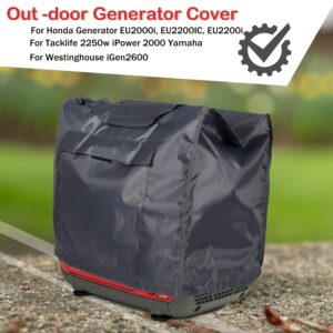 420D Waterproof Generator Cover Universal fits for Honda EU2000i/2200i/Camco Series Inverter Generator, 08P60-ZS9-00S Generators Companion Waterproof Dustproof Sunproof Storage Bag