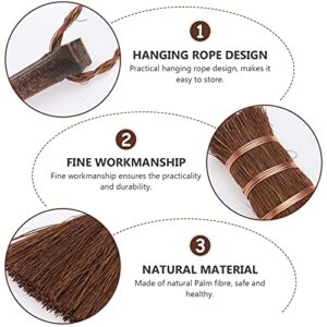 Cabilock Tea Ceremony Brush Natural Whisk Sweeping Hand Handle Broom Soft Straw Broom for Indoor Outdoor Dustpan Keyboard Cleaning Tool