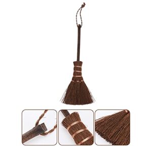 Cabilock Tea Ceremony Brush Natural Whisk Sweeping Hand Handle Broom Soft Straw Broom for Indoor Outdoor Dustpan Keyboard Cleaning Tool