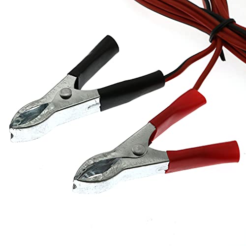 RLECS Generator DC12V T-Type Charging Cables Alligators Pliers for Honda Generator EU1000i EU2000i, 3.9ft