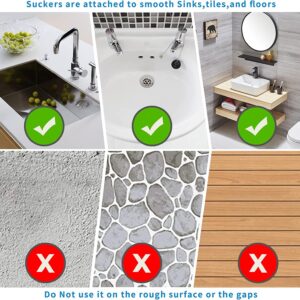 FYY Drain Hair Catcher, 2 Pack Silicone Hair Stopper Cover Shower Drain Hair Strainers Stopper Hair Trap Easy to Install and Clean for Bathroom Bathtub Tub and Kitchen, Bathroom Accessories, Grey+Grey