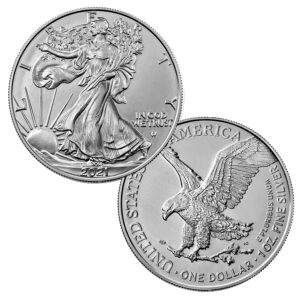 2021 american silver eagle - type 2 $1 brilliant uncirculated