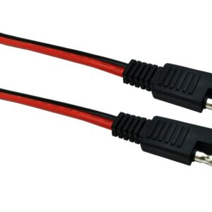 Halokny SAE Single Ended Extension Cable, 2 PCS 14AWG SAE Quick Disconnect Plug Cable for Automobile and Solar Panel(6inch/15cm)