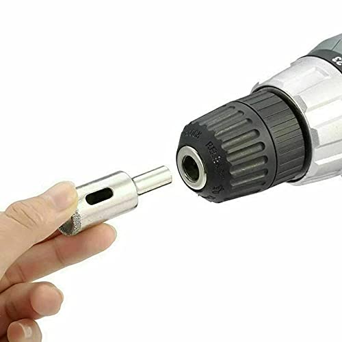 1 Inches Diamond Hole Saw Bit Hollow Core Drill Bits 1/2 Inch Shank Hollow Core Hole Saws Masonry Drilling Tools for Glass Stone Ceramic Porcelain Tiles Marble Quartz Granite Bottles DIY (25mm)