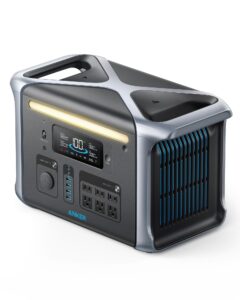 anker solix f1200 portable power station, powerhouse 757, 1800w solar generator, 1229wh battery generators for home use, lifepo4 power station for outdoor camping, and rvs (solar panel optional)