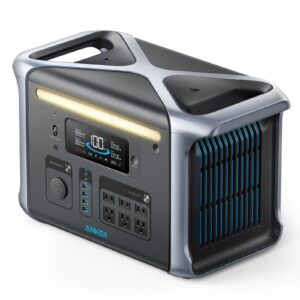 Anker SOLIX F1200 Portable Power Station, PowerHouse 757, 1800W Solar Generator, 1229Wh Battery Generators for Home Use, LiFePO4 Power Station for Outdoor Camping, and RVs (Solar Panel Optional)
