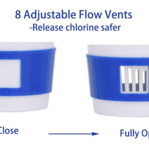 Floating Mini Spa Chemical Dispenser, Chlorine/Bromine Tablet Floater for 1 Inch Tablets, Idea for Spa, Hot Tub &,Fountain, Inflatable & Above-Ground Pools