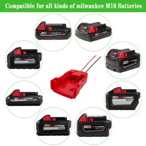 M18 Battery Adapter with 12 AWG Wire Kit M18 Power Wheels Adapter for Milwaukee Power Wheels Adapter (2)