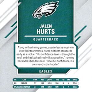 2021 Donruss Elite #27 Jalen Hurts Philadelphia Eagles Official NFL Football Trading Card in Raw (NM or Better) Condition