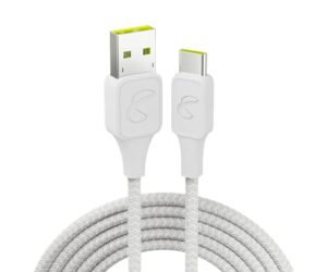 infinitylab instantconnect usb-a to usb-c - charging cable for usb-c devices - white, 5 feet