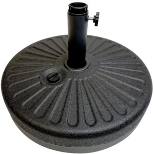 easygo products umbrella base water filled stand-outdoor patio market-heavy duty, black-new