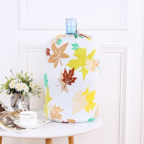 Genernic Water Dispenser Cover for 5 Gallon Water Bottle, Stretchy Fabric Bucket Decoration Cover, Reusable Water Cooler Cover for Home, Office or Kitchen Outdoor.[Maple], Blue