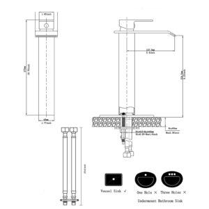 Bathroom Vessel Faucet Black Gold Waterfall One Hole Bowl Sink Faucet Bathroom Faucets Tall Single Handle Bath Vanity Lavatory Deck Mount Supply Lines Hose Commercial