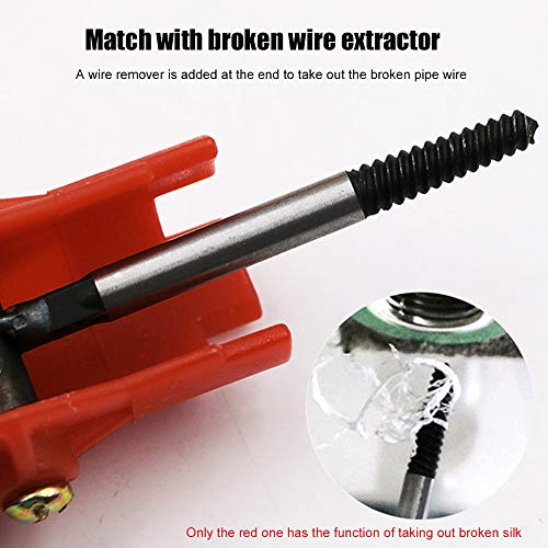 8 in 1 Multifunction Faucet & Sink Installer Wrench Plumbing Tool Water Pipe Spanner for Toilet Bowl/Sink/Bathroom/Kitchen Plumbing and more,Repair and Installation Tools (Red)