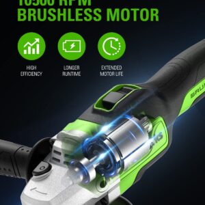 Greenworks 24V Angle Grinder Brushless Cordless, 4-1/2-Inch, with 4AH Battery and 2A Charger