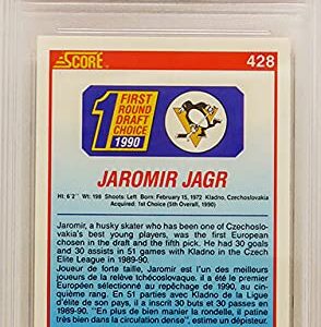 Jaromir Jagr (Pittsburgh Penguins) 1990 Score Canadian Hockey #428 RC Rookie Card - PSA 10 GEM MINT